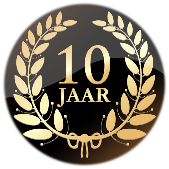 10 jaar bestaan